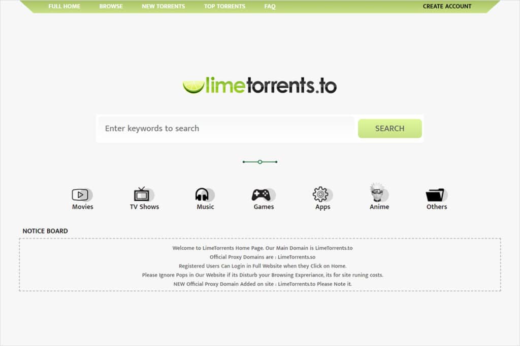 LimeTorrents最新官网